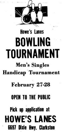 Cherry Hill Lanes North (Howes Lanes) - Old Ad (newer photo)